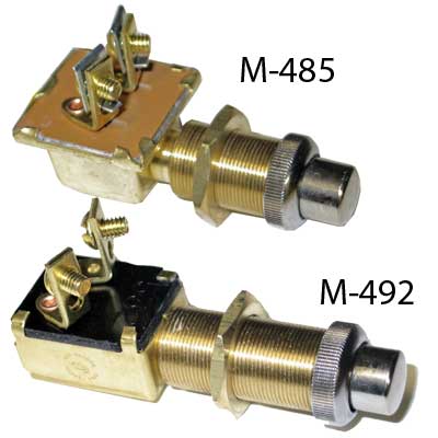 Cole Hersee Start & Momentary Switch - P Btn Sw 6/32V35A10AOFF(ON)SLD | M-485