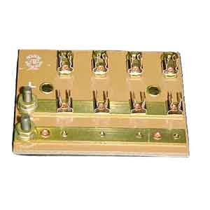 Cole Hersee Fuse Junction Box - Fuse Block Agc 4GANG W/bus | M-674-BP
