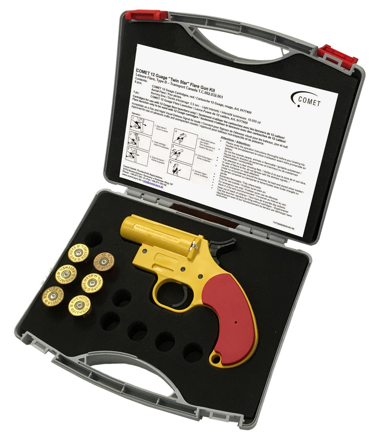 Comet 12-Gauge Twin Star Signal Kit Hardcase COM-1774KIT