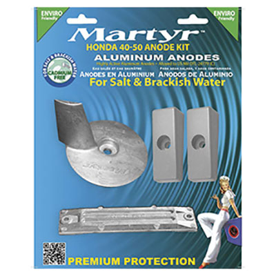 Martyr Honda BF40-50 Anode Kit - Al Honda Anode Kit BF40-50HPOB | HBF4050KITA