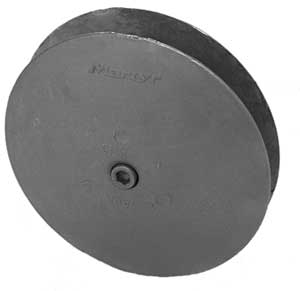 Martyr Rudder & Trim Tab Zincs - Al Rudder Anode 5-1/8" | R05AL