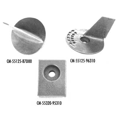 Martyr Suzuki Anodes - Zn Suzuki Standard Skeg | 5512587D00Z