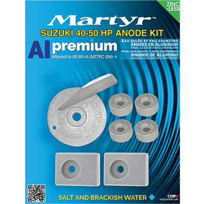 Martyr Suzuki Anode Kits - Mg Suzuki Anode Kit 40-50 HP | SZ4050KITM