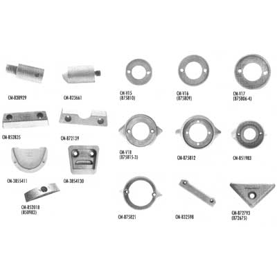 Martyr Volvo Anodes - Al Volvo Dogbone Anode | 832598A