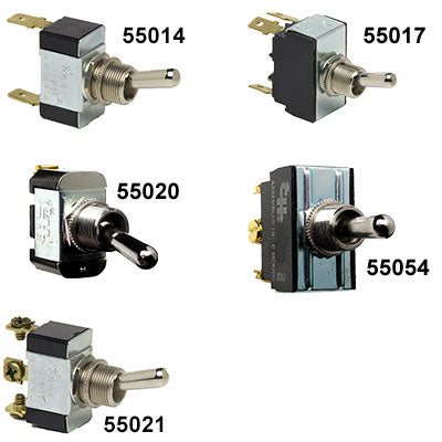 Cole Hersee HD Toggle Switches - Tgl Sw HD12V25A Spst On-off | 55014-BP