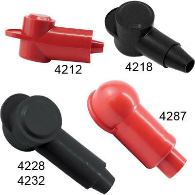 EGIS Cable Cap Terminals - Black Cblcp Stud Insltr 2/0-2AWG | 4228-01