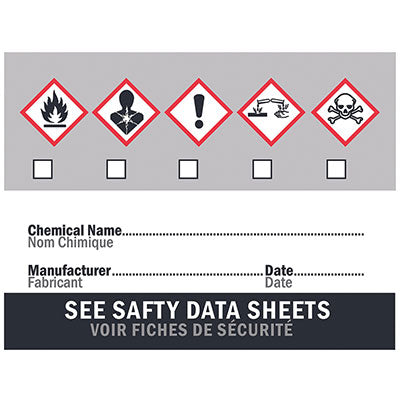 FBS Whmis Labels - 5 Set | 50161
