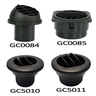 General Components Air Outlets - Air Outlet W/adj Louvers 60MM | GC5010