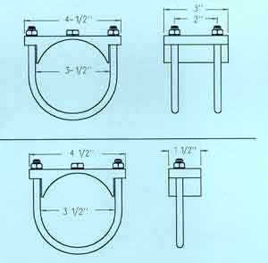 Glendinning Pipe Clamp Assemblies - Pipe Clamp Assembly Single | 04052