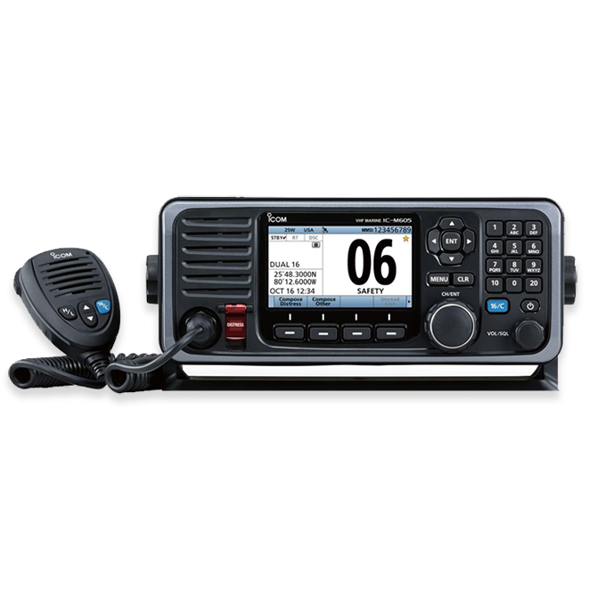 Icom IC-M605 Fixed Mount VHF Marine Radio with AIS