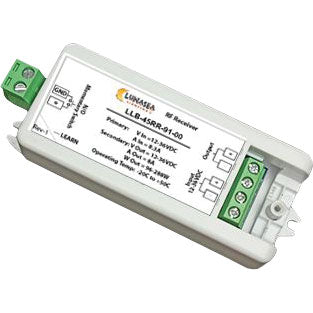 Lunasea Rf Dimmer/reciever - 12-24V Single Chnl 8A Recvr Dimr | LLB-45RR-91-00