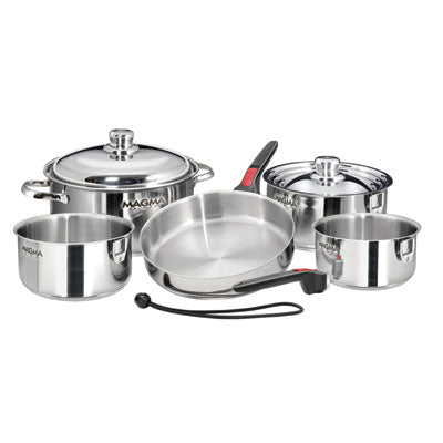 Magma 10-PC S/S Induction - SS INDUCT10PC Nesting Cookware | A10-360L-IND