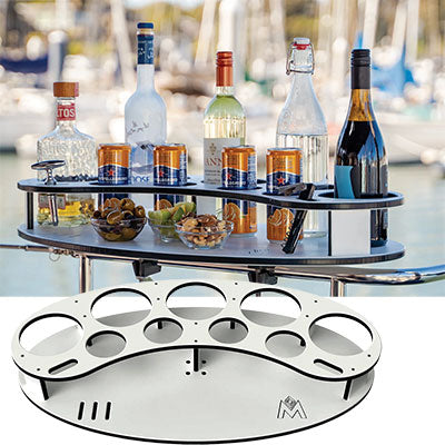 Magma Elliptical Party Table - Ellipt Party Tray W/dual Rl Mt | T10-539