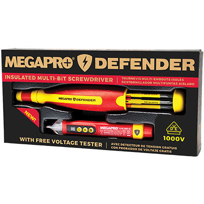 MegaPro Insulated Driver Kit - Vde Comb W/mltidrivr Volt Tstr | 6KIT-VDE
