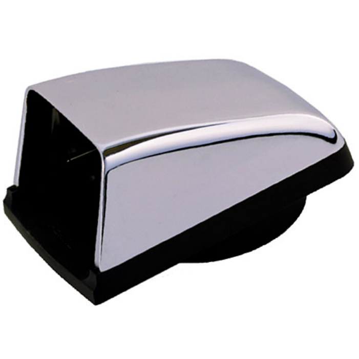 Perko Chrome Cowl Vent 3" with Black Plastic Base