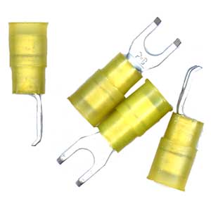 Pico Flanged Spade Connectors - 22-18 #8 Flanged Spade (50) | 1734-15