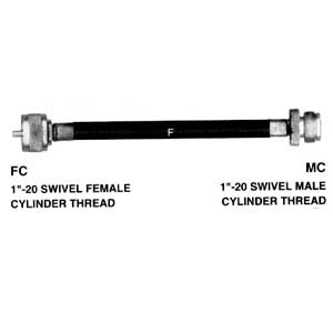 Propane Hose Assemblies - 12'X1/4" Fem./male Primus Hose | I4TC144FCMC