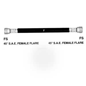 Propane Hose Assemblies - 20'X3/8" Female Flare End Hose | I6C240FS6FS6