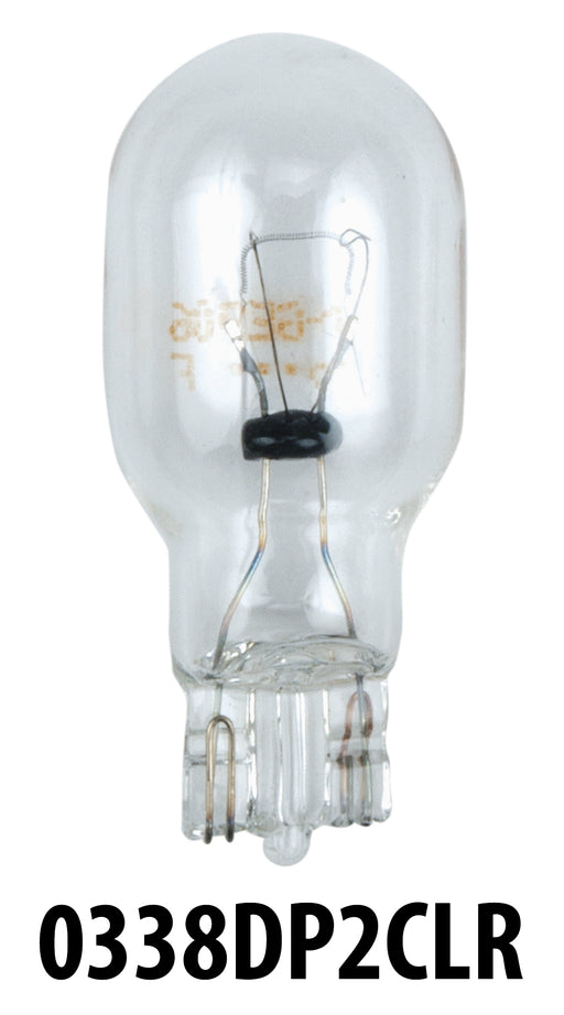 Perko 0338DP2CLR 9 W wedge-base bulb. One bulb shown; retail pack contains two bulbs.