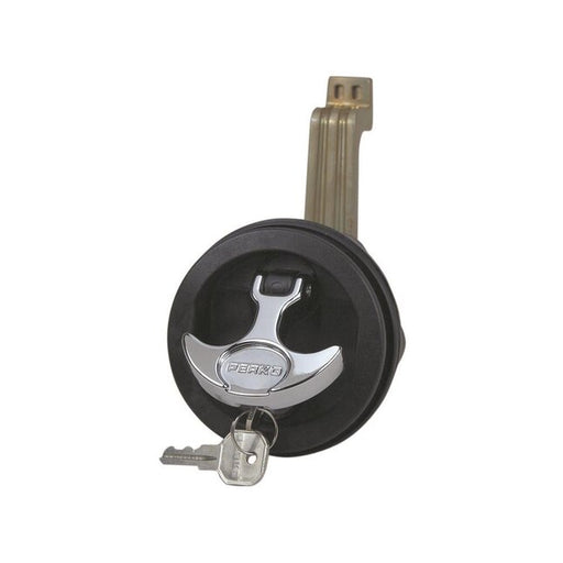 Perko 1091DP4BLK black locking T-handle assembly with No. 4 extra-long offset cam.