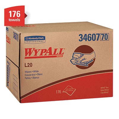 Manufactured Rags - Wypall L20 Wipers (176/BOX) | 34607