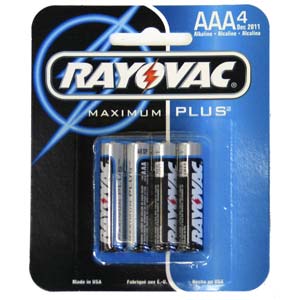 Rayovac Aaa Alkaline Carded 4/CARD | 824-4