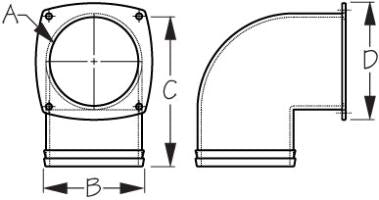 Sea-Dog 3" White ABS Hose Vent Elbow (SED-337350)
