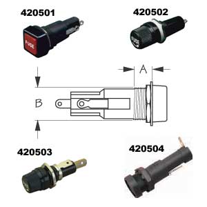 Sea-Dog Panel Mount Fuse Holders - Repl Fuse Holdr-square | 420501-1