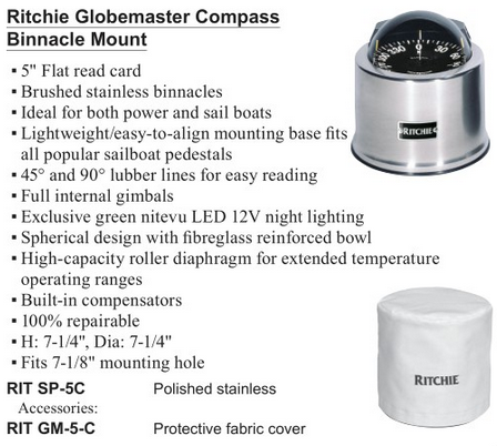 Ritchie Globemaster Compass Binnacle Mount RIT SP-5C