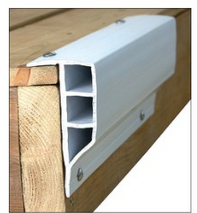 Dock Edge Full Face Bumper 4-1/2" x 8' White DOC 1104-F