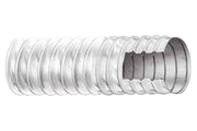 Trident 400 white Polyduct vent hose. Representative construction illustration; one 50 ft box in the selected inside diameter.