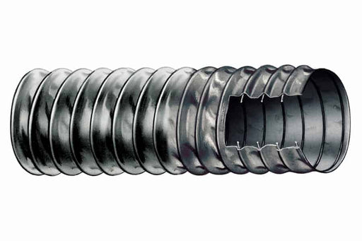 Trident 402 black Polyduct vent hose. Representative construction illustration; one 50 ft box in the selected inside diameter.