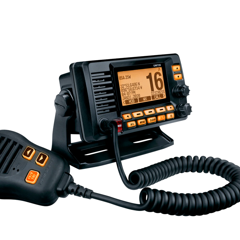 Uniden Standard Horizon GX1400G Fixed Mount VHF Marine Radio – Black (UNI-UM-725GBK)