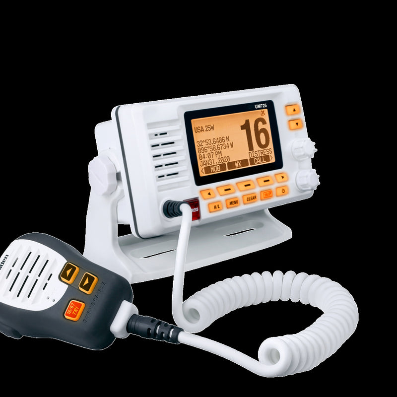 Uniden UM725 Fixed Mount VHF Marine Radio – White (UNI-UM-725)