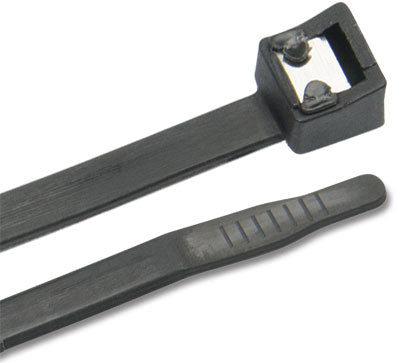 Vertex Cable Ties - (100)8" 50# Nyl Cable Tie Black | 81338