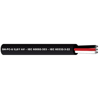 Vertex Lszh Shipboard Cable - Bk 16MM2 Shipboard Cable Ft | 1C16BKSHPCU-FT