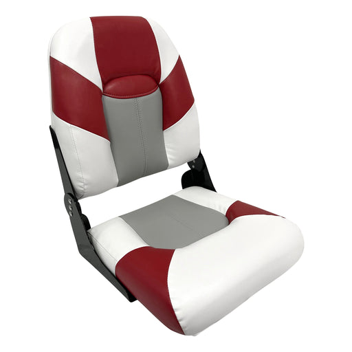 Wise Baja 1461 seat, Brite White / Grey / Dark Red. One selected seat.