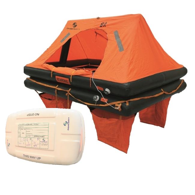 LALIZAS ISO ATLANTIC II L Liferaft 4-Person Canister >24H - SOLAS Compliant
