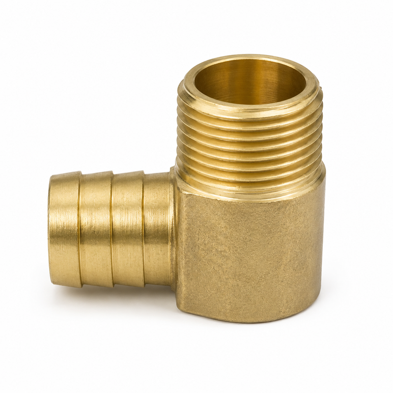 Crusader 90° Elbow Fitting | 3/4 NPT x 1" Hose Barb | OEM Part R024006A
