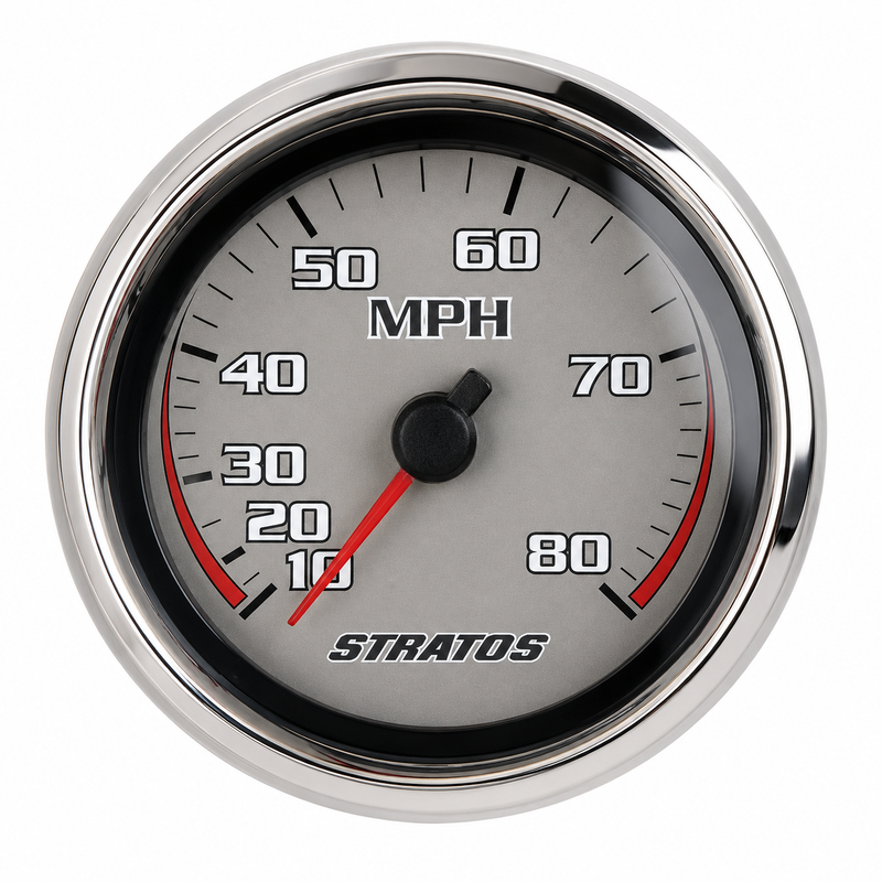 Stratos Premium Pro GPS Speedometer – Black, 120 MPH (STR-781-627-120P)