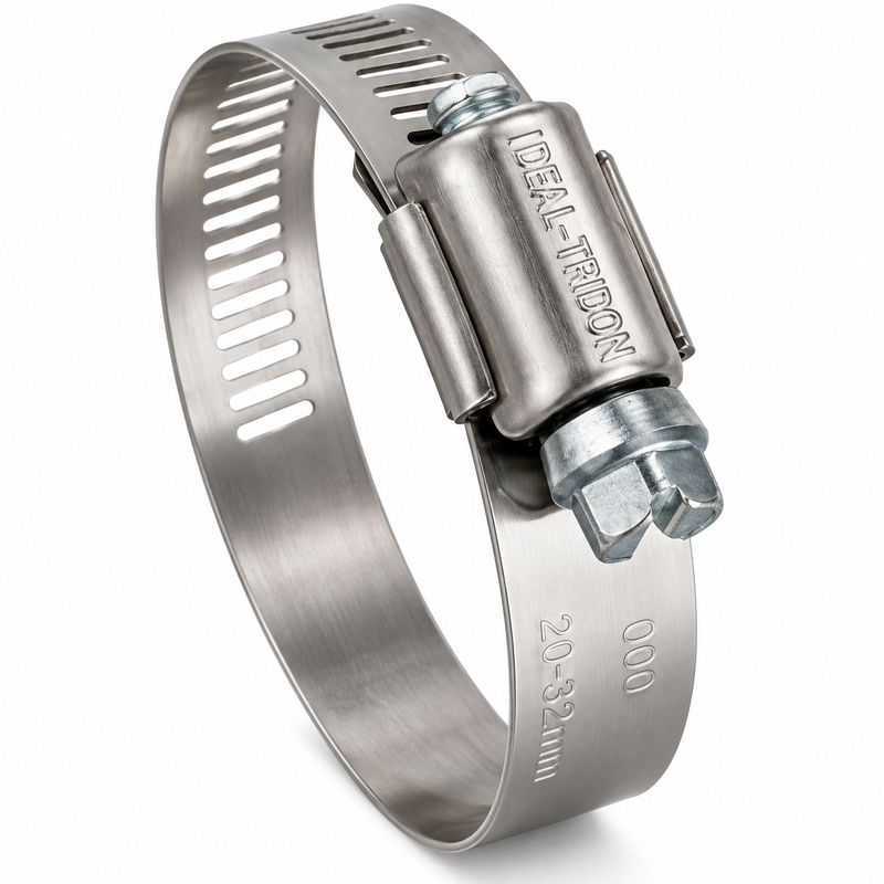 Ideal Tridon — Stainless Worm Gear Hose Clamp SAE 72 3"-5" — IDE-HAS72