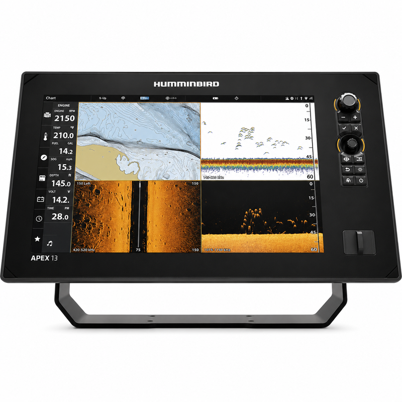 Humminbird APEX 13 MSI+ VX — 13" Full-HD Chartplotter & Fishfinder with Transducer