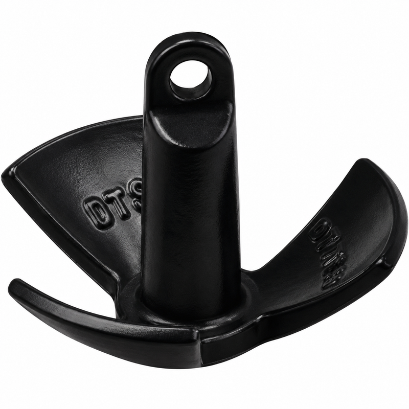 Sea-Dog Cast Iron River Anchor – 13 lb., Black Vinyl Coated
