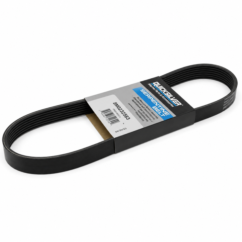 Mercury Quicksilver Verado Serpentine Belt 8M0232583 — 135–400 HP FourStroke