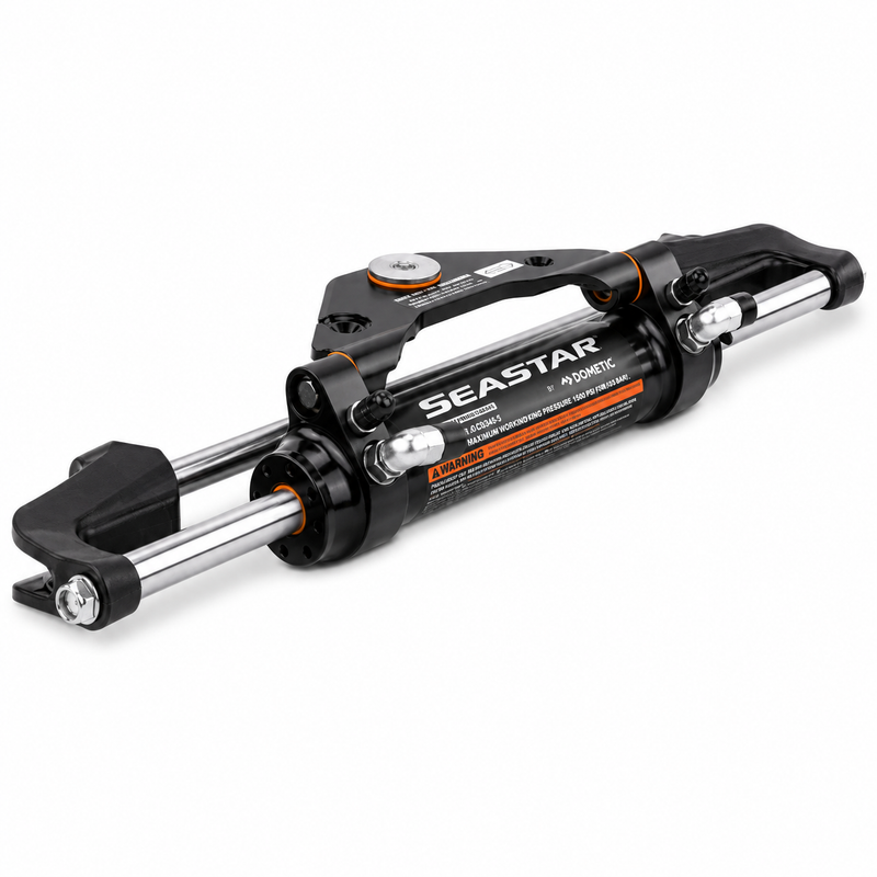 SeaStar Pro Front Pivot Mount Outboard Cylinder — 8" Stroke, 8.34 cu.in. (HC63453)