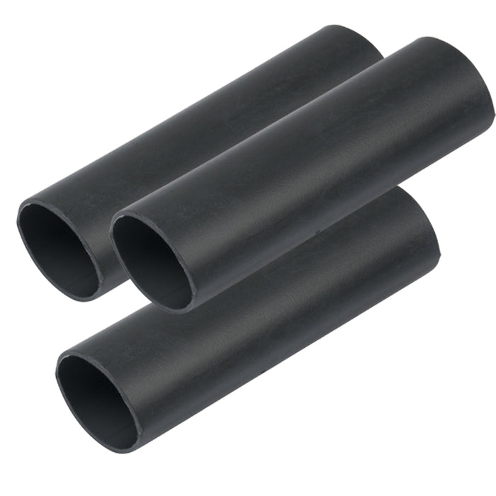 Ancor BCT 326103, 3/4-inch black heavy-wall heat-shrink tubing, three-piece retail pack. Select the listed piece length.