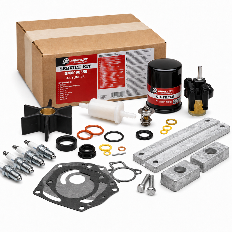 Mercury Quicksilver 300-Hour Service Kit 8M0090559 – 40–60 HP FourStroke EFI Command Thrust
