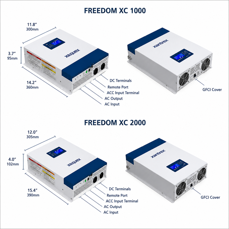 Xantrex 8171050 Freedom XC Inverter/Charger, 1000W