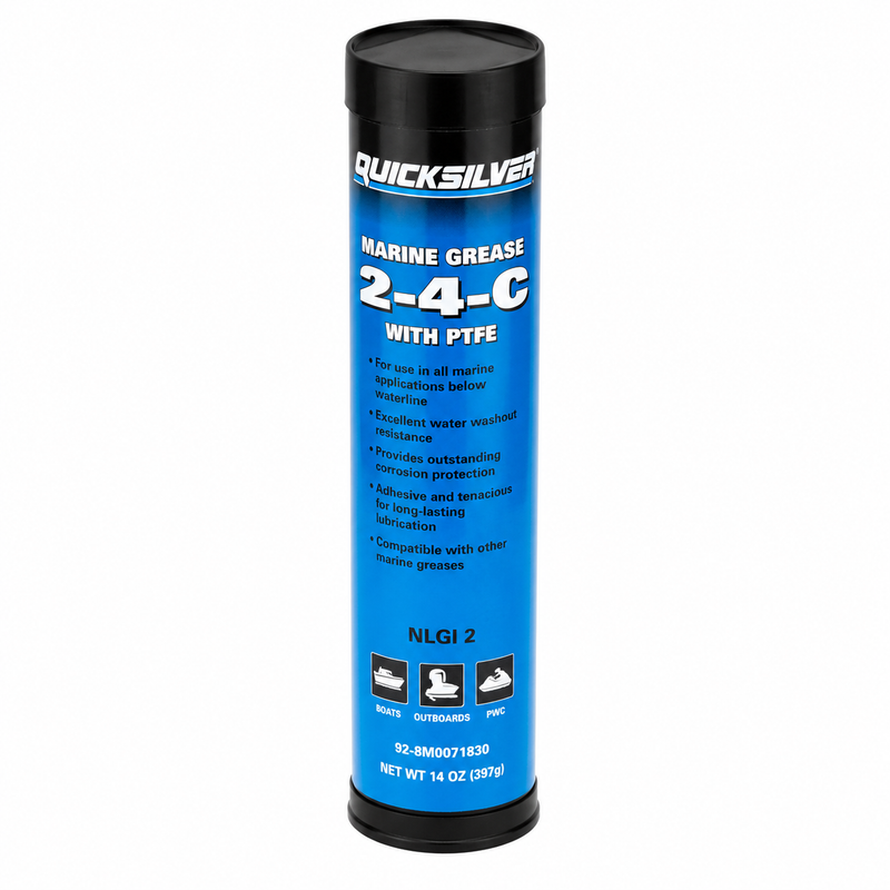 Quicksilver 802861Q1 2-4-C Marine Grease with PTFE – 3 oz Cartridge