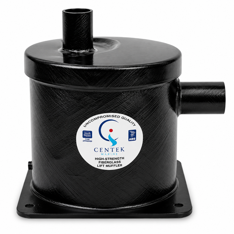 Centek Vernalift Lift Muffler — Side In — Top Out — Gas — Diesel — 383-1500026